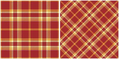 Scottish Tartan Plaid Seamless Pattern, Classic Scottish Tartan Design. Seamless Tartan Illustration Set for Scarf, Blanket, Other Modern Spring Summer Autumn Winter Holiday Fabric Print. vector