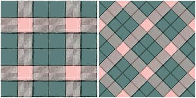 Scottish Tartan Plaid Seamless Pattern, Sweet Plaid Pattern Seamless. Traditional Scottish Woven Fabric. Lumberjack Shirt Flannel Textile. Pattern Tile Swatch Included. vector