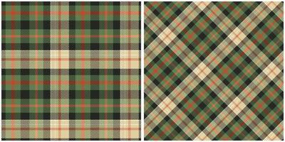 Scottish Tartan Plaid Seamless Pattern, Checker Pattern. Seamless Tartan Illustration Set for Scarf, Blanket, Other Modern Spring Summer Autumn Winter Holiday Fabric Print. vector