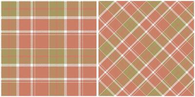 Scottish Tartan Plaid Seamless Pattern, Gingham Patterns. Seamless Tartan Illustration Set for Scarf, Blanket, Other Modern Spring Summer Autumn Winter Holiday Fabric Print. vector