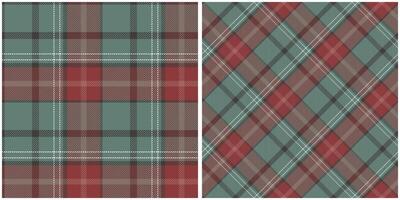 Scottish Tartan Plaid Seamless Pattern, Classic Plaid Tartan. Seamless Tartan Illustration Set for Scarf, Blanket, Other Modern Spring Summer Autumn Winter Holiday Fabric Print. vector