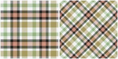 Scottish Tartan Plaid Seamless Pattern, Tartan Seamless Pattern. Seamless Tartan Illustration Set for Scarf, Blanket, Other Modern Spring Summer Autumn Winter Holiday Fabric Print. vector