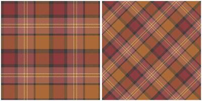 Scottish Tartan Plaid Seamless Pattern, Classic Plaid Tartan. Traditional Scottish Woven Fabric. Lumberjack Shirt Flannel Textile. Pattern Tile Swatch Included. vector