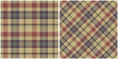 Scottish Tartan Plaid Seamless Pattern, Abstract Check Plaid Pattern. Seamless Tartan Illustration Set for Scarf, Blanket, Other Modern Spring Summer Autumn Winter Holiday Fabric Print. vector