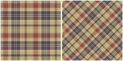 Scottish Tartan Plaid Seamless Pattern, Abstract Check Plaid Pattern. Seamless Tartan Illustration Set for Scarf, Blanket, Other Modern Spring Summer Autumn Winter Holiday Fabric Print. vector