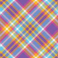 Tartan Seamless Pattern. Traditional Scottish Checkered Background. Seamless Tartan Illustration Set for Scarf, Blanket, Other Modern Spring Summer Autumn Winter Holiday Fabric Print. vector