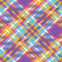Tartan Seamless Pattern. Traditional Scottish Checkered Background. Seamless Tartan Illustration Set for Scarf, Blanket, Other Modern Spring Summer Autumn Winter Holiday Fabric Print. vector