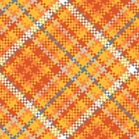 Tartan Seamless Pattern. Scottish Tartan Pattern Seamless Tartan Illustration Set for Scarf, Blanket, Other Modern Spring Summer Autumn Winter Holiday Fabric Print. vector