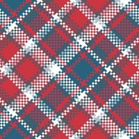 Tartan Seamless Pattern. Classic Plaid Tartan Traditional Scottish Woven Fabric. Lumberjack Shirt Flannel Textile. Pattern Tile Swatch Included. vector