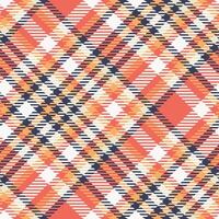 Plaid Pattern Seamless. Checkerboard Pattern Traditional Scottish Woven Fabric. Lumberjack Shirt Flannel Textile. Pattern Tile Swatch Included. vector