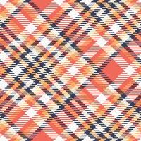 Plaid Pattern Seamless. Checkerboard Pattern Traditional Scottish Woven Fabric. Lumberjack Shirt Flannel Textile. Pattern Tile Swatch Included. vector