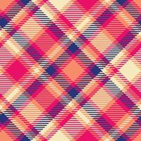 Plaid Pattern Seamless. Classic Scottish Tartan Design. Template for Design Ornament. Seamless Fabric Texture. vector