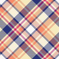 Plaid Pattern Seamless. Classic Scottish Tartan Design. Traditional Scottish Woven Fabric. Lumberjack Shirt Flannel Textile. Pattern Tile Swatch Included. vector