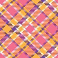 Plaid Patterns Seamless. Gingham Patterns Seamless Tartan Illustration Set for Scarf, Blanket, Other Modern Spring Summer Autumn Winter Holiday Fabric Print. vector