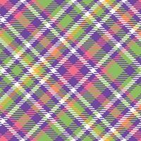 Plaid Patterns Seamless. Classic Plaid Tartan Traditional Scottish Woven Fabric. Lumberjack Shirt Flannel Textile. Pattern Tile Swatch Included. vector