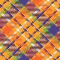 Scottish Tartan Pattern. Plaid Pattern Seamless Seamless Tartan Illustration Set for Scarf, Blanket, Other Modern Spring Summer Autumn Winter Holiday Fabric Print. vector