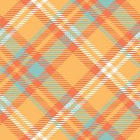 Scottish Tartan Pattern. Checkerboard Pattern Seamless Tartan Illustration Set for Scarf, Blanket, Other Modern Spring Summer Autumn Winter Holiday Fabric Print. vector