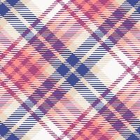 Scottish Tartan Seamless Pattern. Plaid Pattern Seamless Seamless Tartan Illustration Set for Scarf, Blanket, Other Modern Spring Summer Autumn Winter Holiday Fabric Print. vector