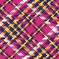 Scottish Tartan Seamless Pattern. Classic Scottish Tartan Design. Seamless Tartan Illustration Set for Scarf, Blanket, Other Modern Spring Summer Autumn Winter Holiday Fabric Print. vector