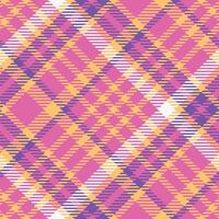 Tartan Plaid Seamless Pattern. Checker Pattern. Seamless Tartan Illustration Set for Scarf, Blanket, Other Modern Spring Summer Autumn Winter Holiday Fabric Print. vector