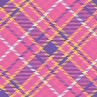 Tartan Plaid Seamless Pattern. Checker Pattern. Template for Design Ornament. Seamless Fabric Texture. vector