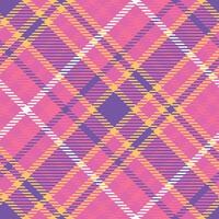 Tartan Plaid Seamless Pattern. Checker Pattern. Template for Design Ornament. Seamless Fabric Texture. vector