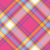 Plaids Pattern Seamless. Checker Pattern Template for Design Ornament. Seamless Fabric Texture. vector