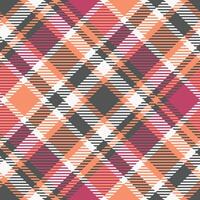 Classic Scottish Tartan Design. Gingham Patterns. Seamless Tartan Illustration Set for Scarf, Blanket, Other Modern Spring Summer Autumn Winter Holiday Fabric Print. vector