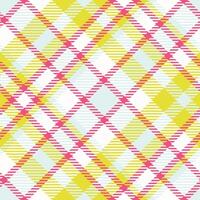 Tartan Plaid Seamless Pattern. Tartan Seamless Pattern. Seamless Tartan Illustration Set for Scarf, Blanket, Other Modern Spring Summer Autumn Winter Holiday Fabric Print. vector