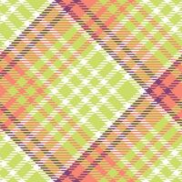 Tartan Plaid Pattern Seamless. Checkerboard Pattern. Traditional Scottish Woven Fabric. Lumberjack Shirt Flannel Textile. Pattern Tile Swatch Included. vector