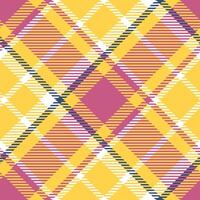 Tartan Plaid Pattern Seamless. Traditional Scottish Checkered Background. Template for Design Ornament. Seamless Fabric Texture. Illustration vector