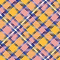 Scottish Tartan Plaid Seamless Pattern, Checker Pattern. Traditional Scottish Woven Fabric. Lumberjack Shirt Flannel Textile. Pattern Tile Swatch Included. vector