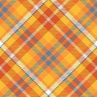 Tartan Seamless Pattern. Scottish Tartan Pattern Seamless Tartan Illustration Set for Scarf, Blanket, Other Modern Spring Summer Autumn Winter Holiday Fabric Print. vector