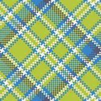 Plaids Pattern Seamless. Traditional Scottish Checkered Background. Traditional Scottish Woven Fabric. Lumberjack Shirt Flannel Textile. Pattern Tile Swatch Included. vector