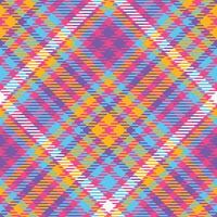 Tartan Seamless Pattern. Classic Scottish Tartan Design. Seamless Tartan Illustration Set for Scarf, Blanket, Other Modern Spring Summer Autumn Winter Holiday Fabric Print. vector