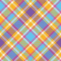 Plaids Pattern Seamless. Checker Pattern Template for Design Ornament. Seamless Fabric Texture. vector