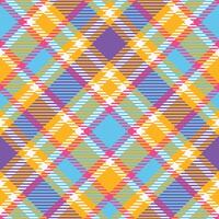 Plaids Pattern Seamless. Checker Pattern Template for Design Ornament. Seamless Fabric Texture. vector