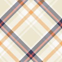 Plaid Pattern Seamless. Checker Pattern Traditional Scottish Woven Fabric. Lumberjack Shirt Flannel Textile. Pattern Tile Swatch Included. vector