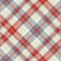 Tartan Pattern Seamless. Sweet Plaid Pattern Seamless Tartan Illustration Set for Scarf, Blanket, Other Modern Spring Summer Autumn Winter Holiday Fabric Print. vector