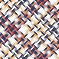 Plaid Pattern Seamless. Checker Pattern Template for Design Ornament. Seamless Fabric Texture. vector