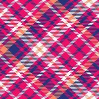 Plaid Pattern Seamless. Scottish Plaid, Template for Design Ornament. Seamless Fabric Texture. vector