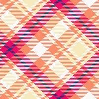 Plaid Pattern Seamless. Traditional Scottish Checkered Background. Traditional Scottish Woven Fabric. Lumberjack Shirt Flannel Textile. Pattern Tile Swatch Included. vector