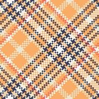 Plaid Pattern Seamless. Checkerboard Pattern Traditional Scottish Woven Fabric. Lumberjack Shirt Flannel Textile. Pattern Tile Swatch Included. vector