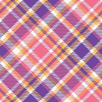 Plaid Patterns Seamless. Tartan Seamless Pattern Seamless Tartan Illustration Set for Scarf, Blanket, Other Modern Spring Summer Autumn Winter Holiday Fabric Print. vector