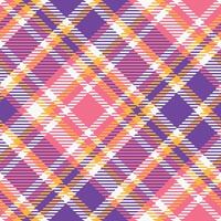 Plaid Patterns Seamless. Tartan Seamless Pattern Seamless Tartan Illustration Set for Scarf, Blanket, Other Modern Spring Summer Autumn Winter Holiday Fabric Print. vector