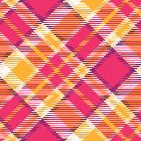 Plaid Patterns Seamless. Checkerboard Pattern Seamless Tartan Illustration Set for Scarf, Blanket, Other Modern Spring Summer Autumn Winter Holiday Fabric Print. vector