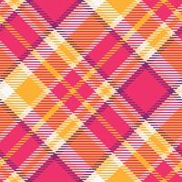Plaid Patterns Seamless. Checkerboard Pattern Seamless Tartan Illustration Set for Scarf, Blanket, Other Modern Spring Summer Autumn Winter Holiday Fabric Print. vector