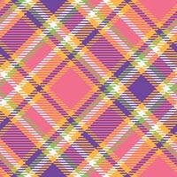Plaid Patterns Seamless. Gingham Patterns Seamless Tartan Illustration Set for Scarf, Blanket, Other Modern Spring Summer Autumn Winter Holiday Fabric Print. vector