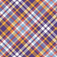 Scottish Tartan Pattern. Classic Scottish Tartan Design. Seamless Tartan Illustration Set for Scarf, Blanket, Other Modern Spring Summer Autumn Winter Holiday Fabric Print. vector