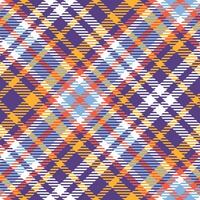 Scottish Tartan Pattern. Classic Scottish Tartan Design. Seamless Tartan Illustration Set for Scarf, Blanket, Other Modern Spring Summer Autumn Winter Holiday Fabric Print. vector